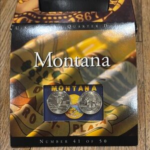 2007 Montana State Collectible Quarter Set - Yellow PD